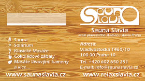 Vizitka pro Saunu Slavia